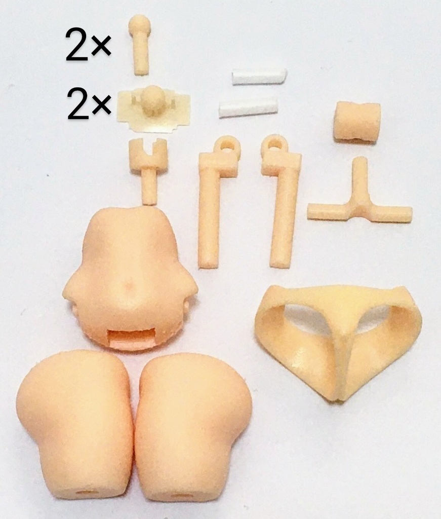 メガミデバイス アマテラス、スサノヲ用サイズ 「下半身パーツ A 」 A類似カラー、B類似カラー 3Dプリンター出力品