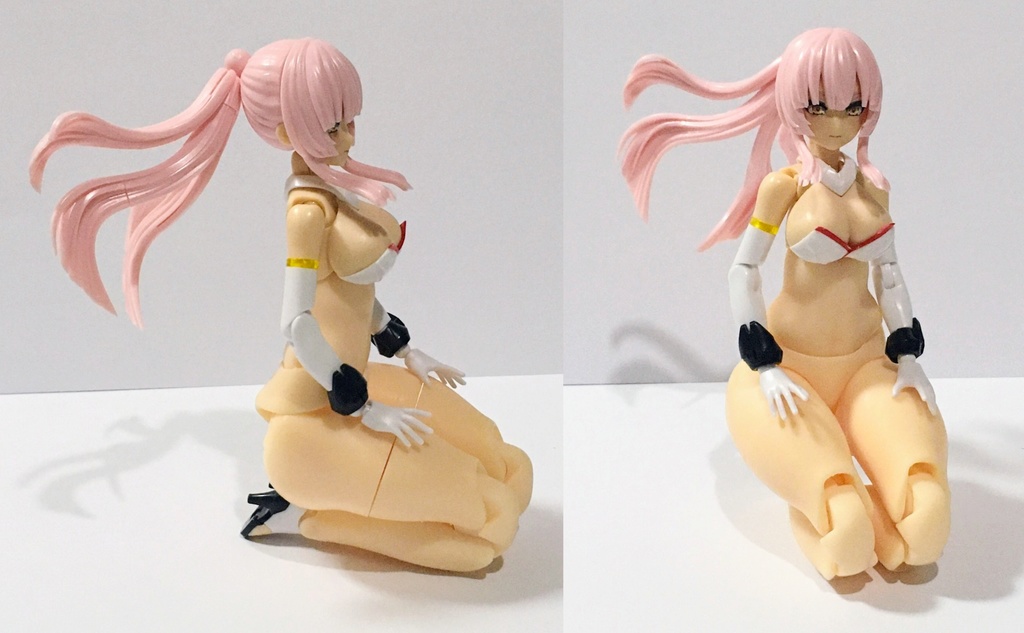 メガミデバイス アマテラス、スサノヲ用下半身強化パーツB  3Dプリンター出力品