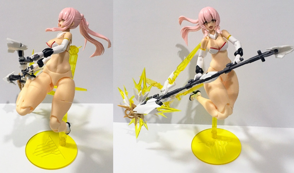 メガミデバイス アマテラス、スサノヲ用下半身強化パーツB  3Dプリンター出力品