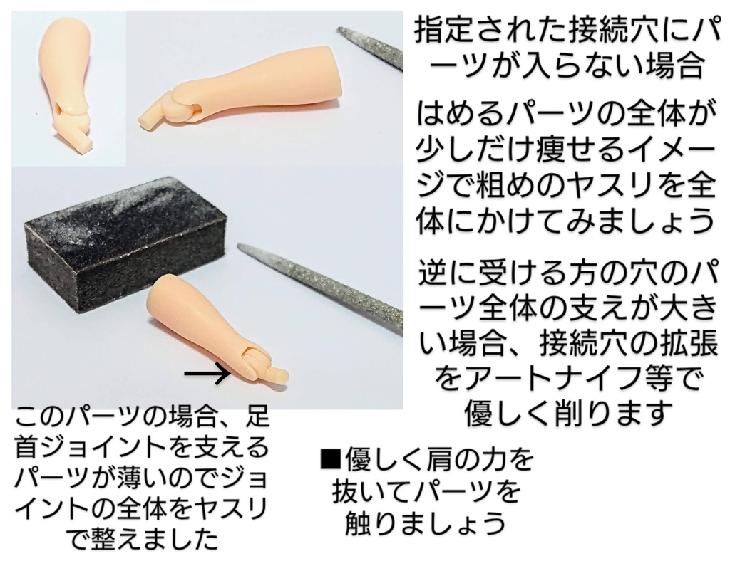 メガミデバイス BDボディ用 「BDボディパーツA」 3Dプリンター出力品