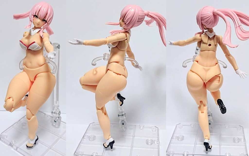 メガミデバイス  アマテラス、スサノヲサイズ用「ボディパーツ C」太めの下半身 3Dプリンター出力品