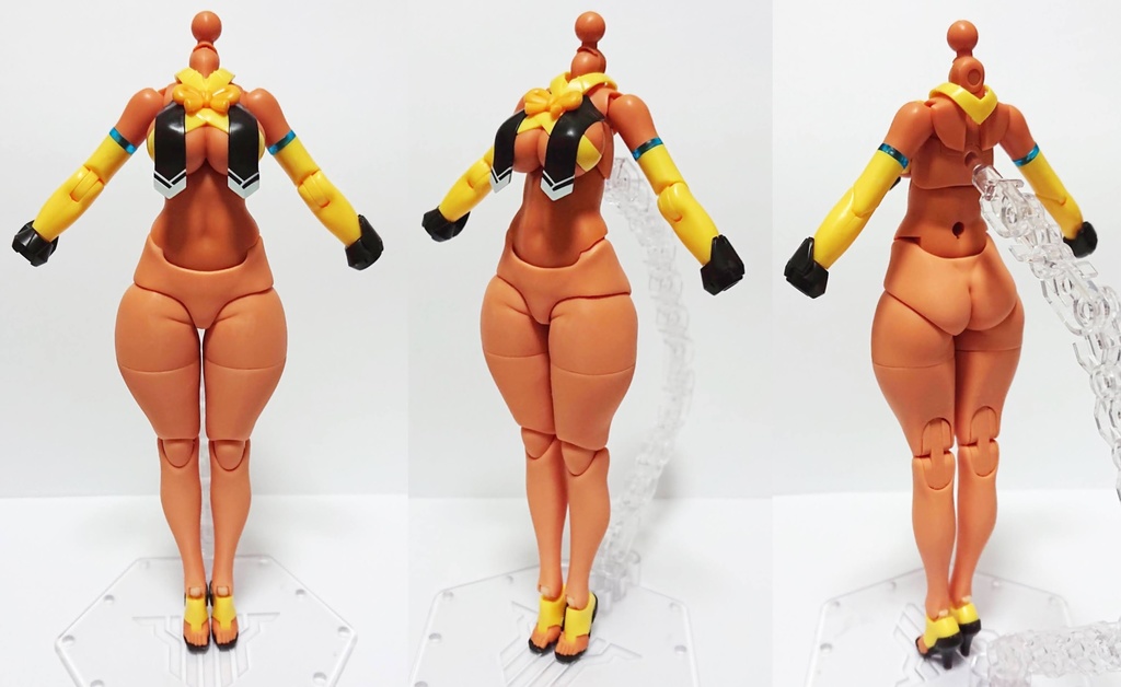 メガミデバイス アメノウズメ 皇巫サイズ 「大きめの身体」3Dプリンター出力品