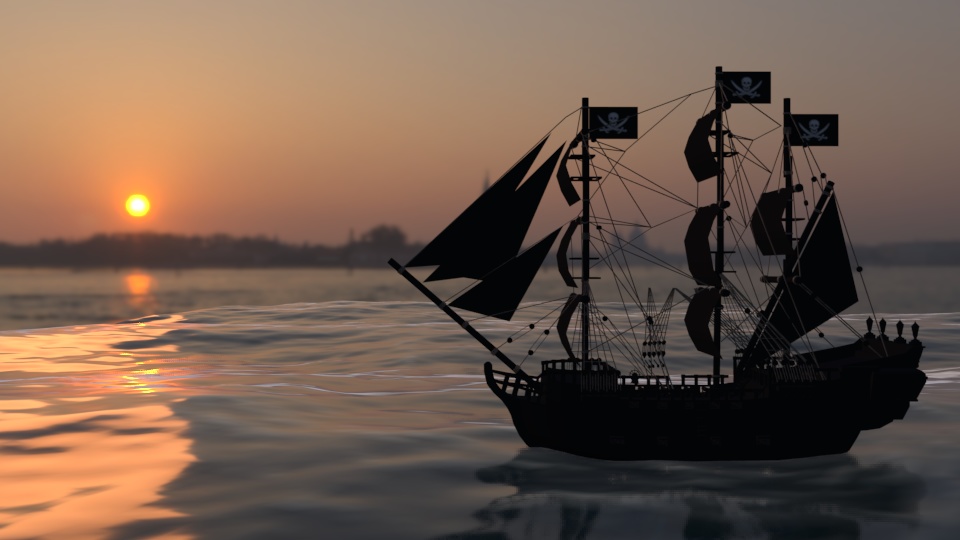 3Dモデル　海賊船 Pirates Ship