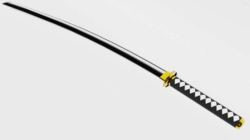 [3Dモデル]刀 Blender katana