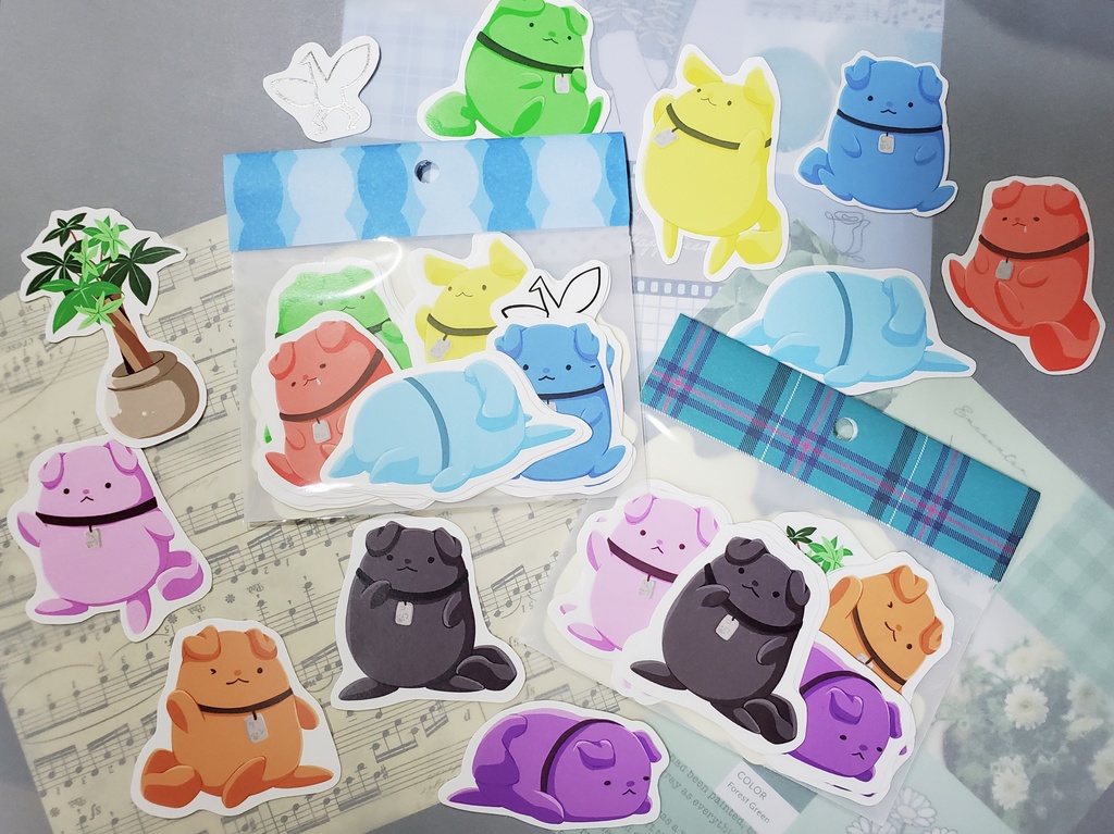 あらいぬくんフレークシールセット