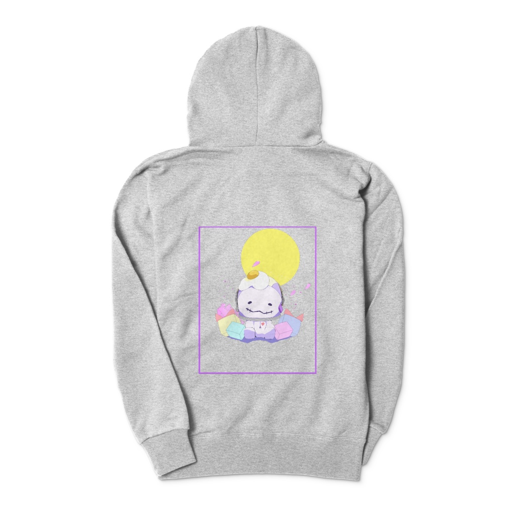 【誕生日記念】バックプリントパーカー(grey ver.)