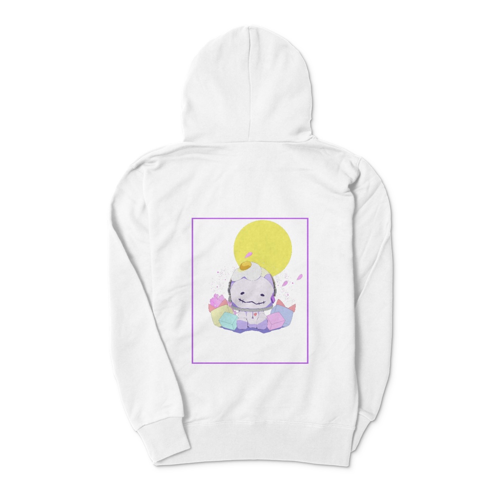 【誕生日記念】バックプリントパーカー(white ver.)