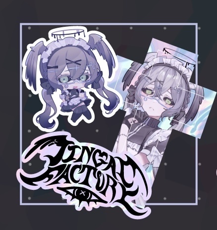 お得黒天使ステッカー3点セット