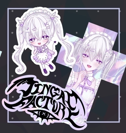 お得白悪魔ステッカー3点セット