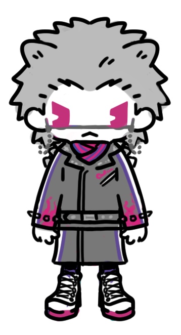 アニマル擬人化ステッカー3点セット