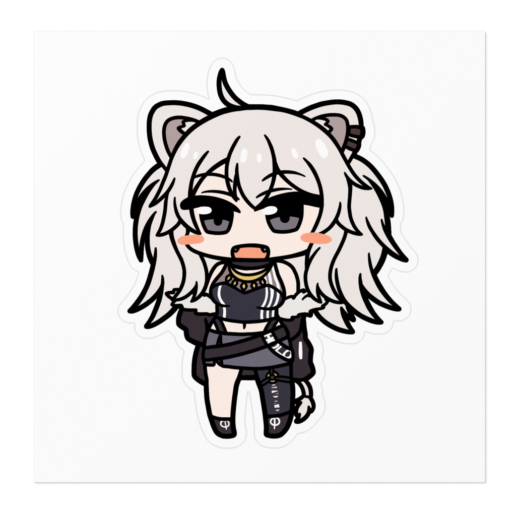 【非公式】獅白ぼたん【ステッカー】