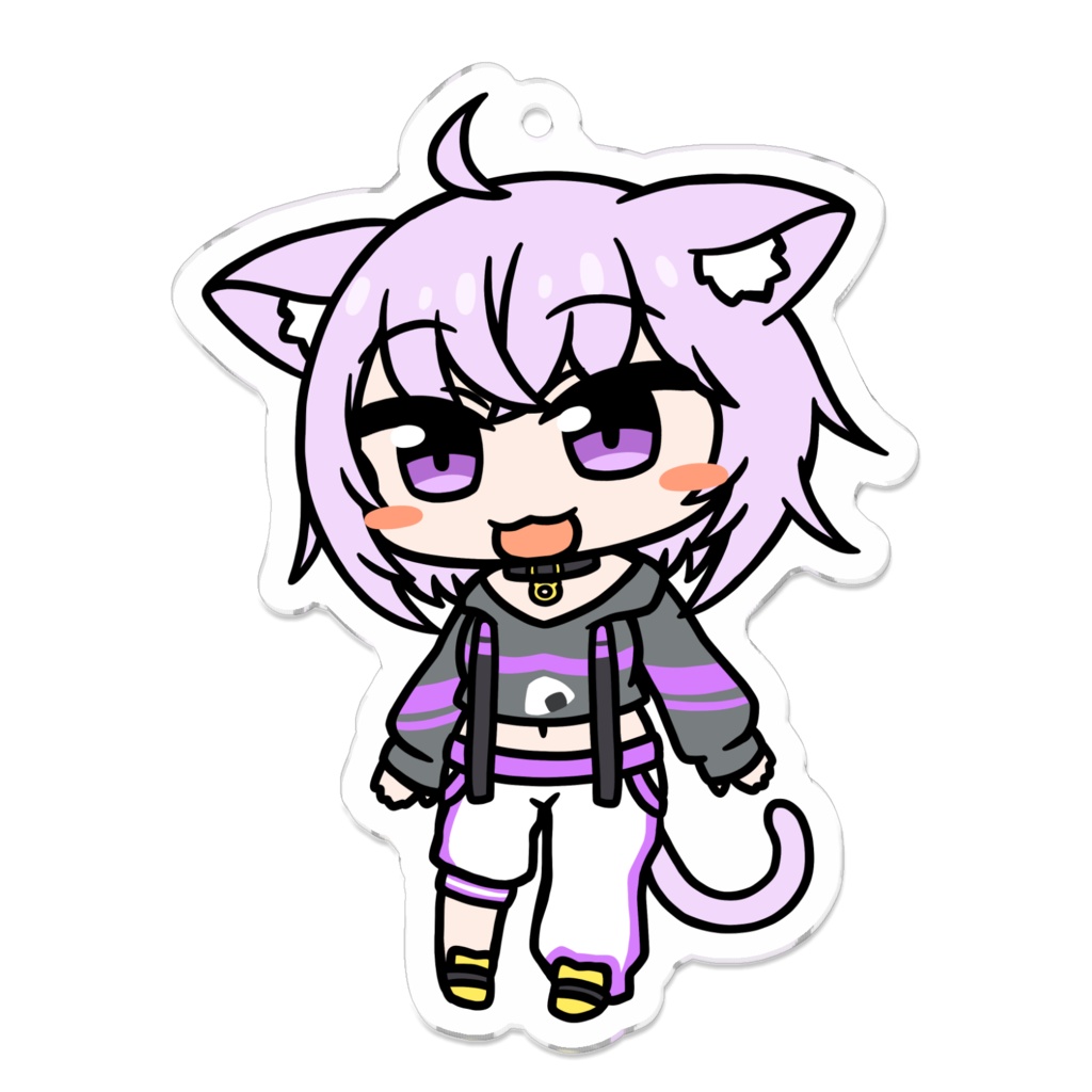 【非公式】猫又おかゆ【アクリルキーホルダー】