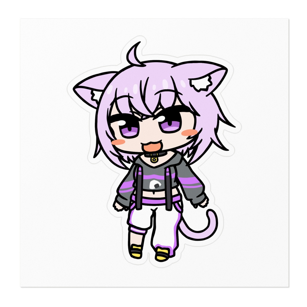 【非公式】猫又おかゆ【ステッカー】