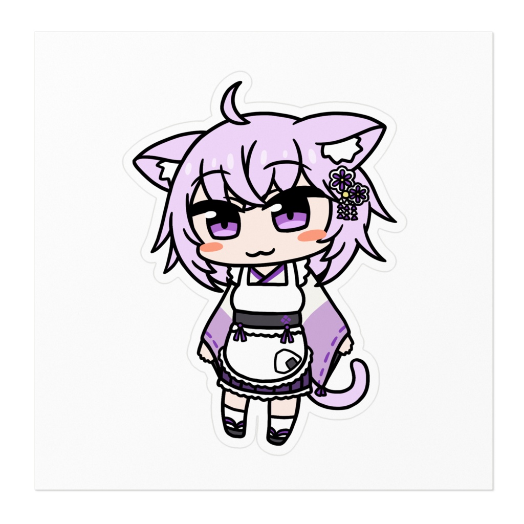 【非公式】猫又おかゆ【ステッカー】