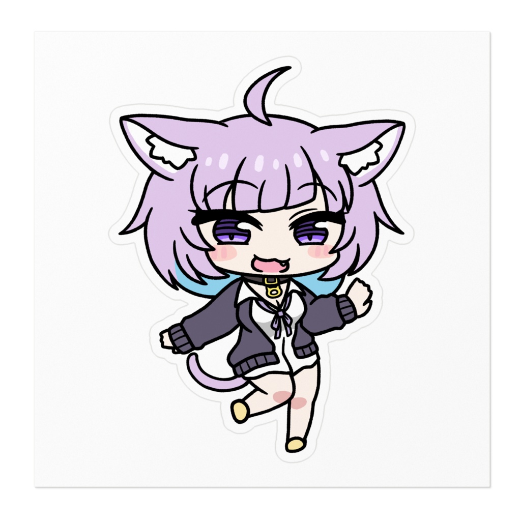 【非公式】猫又おかゆ【ステッカー】