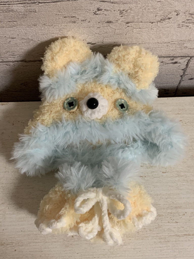 【16cmぬい用】うさぎポンチョ(色多種ご用意)