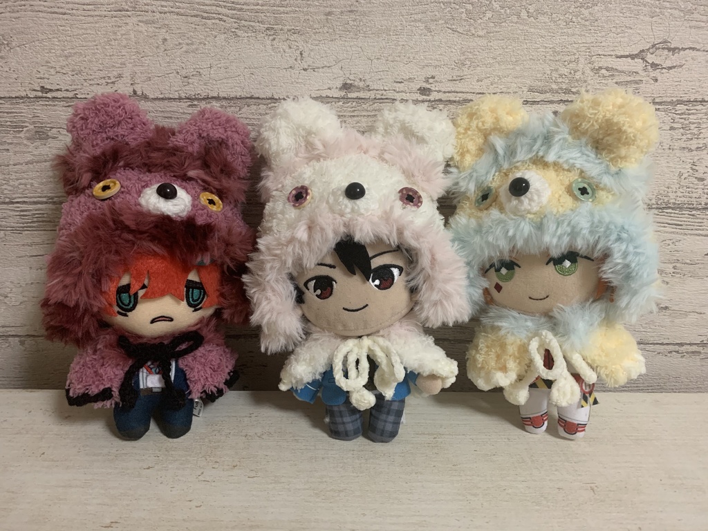 【16cmぬい用】うさぎポンチョ（色多種ご用意）