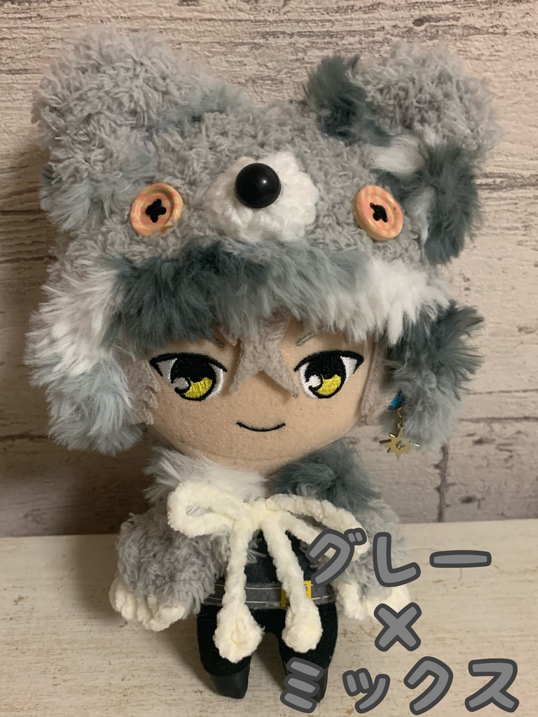 【16cmぬい用】くま耳ぽんちょ(色多数ご用意有)