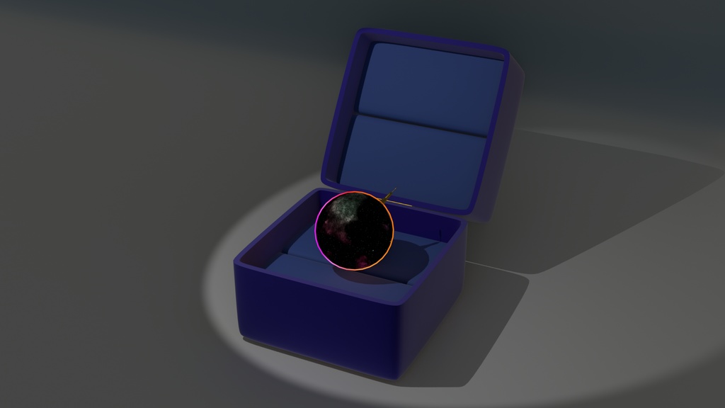 【3D装飾品】宇宙色のピアス earring-piece of COSMOS
