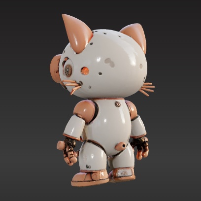 スチームパンクな猫 ロボット VRC VRchat