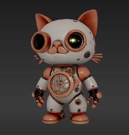 スチームパンクな猫 ロボット　VRC　VRchat