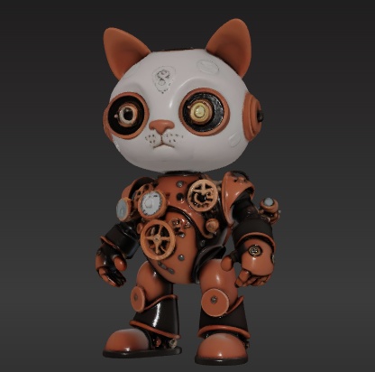 スチームパンクな猫その４ ロボット　VRC　VRchat