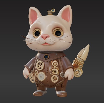 スチームパンクな猫その５ ロボット　VRC　VRchat
