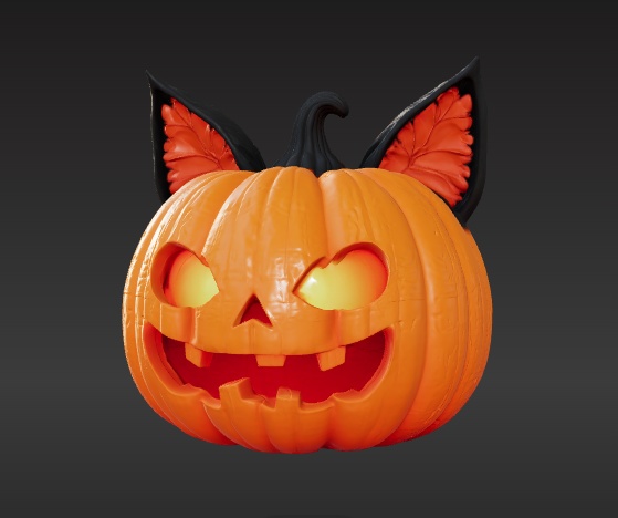 猫耳かぼちゃの帽子 ハロウィン VRC VRchat