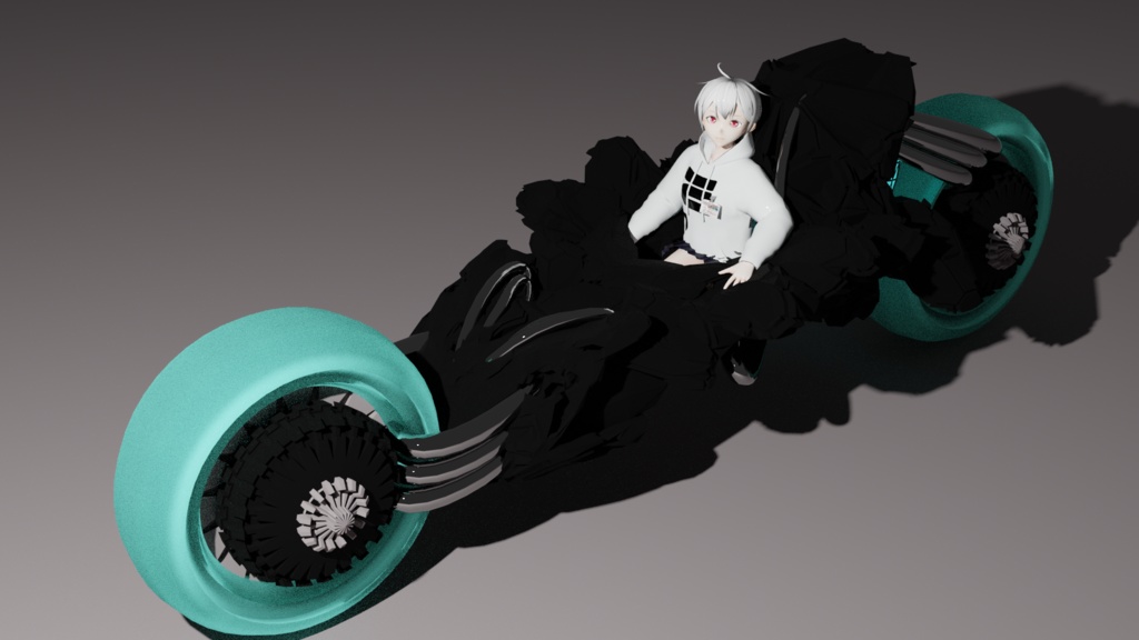 【無料】3Dモデル 近未来バイク"gentoyke"