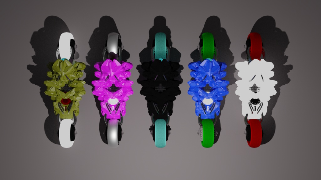 【無料】3Dモデル 近未来バイク"gentoyke"