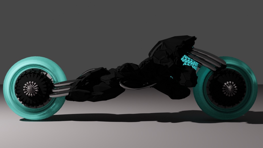 【無料】3Dモデル 近未来バイク"gentoyke"