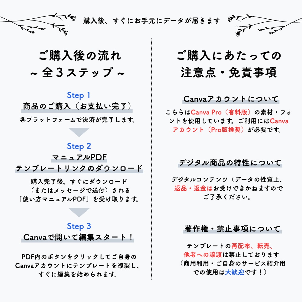 【Canvaテンプレート】女性向けWEBデザイン講座 LPテンプレート全6セクション|商用利用OK・スマホ対応・簡単編集