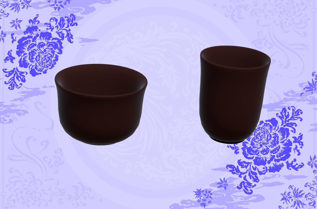 【3Dモデル】中華茶器セット、中華ティーポット