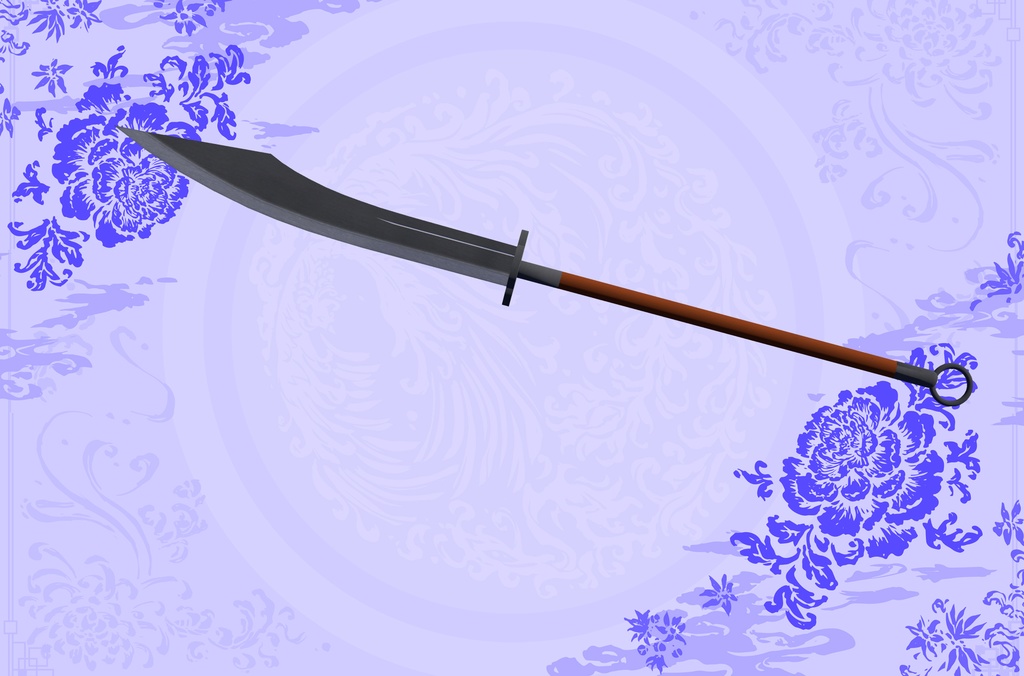 【3Dモデル】中華武器、朴刀