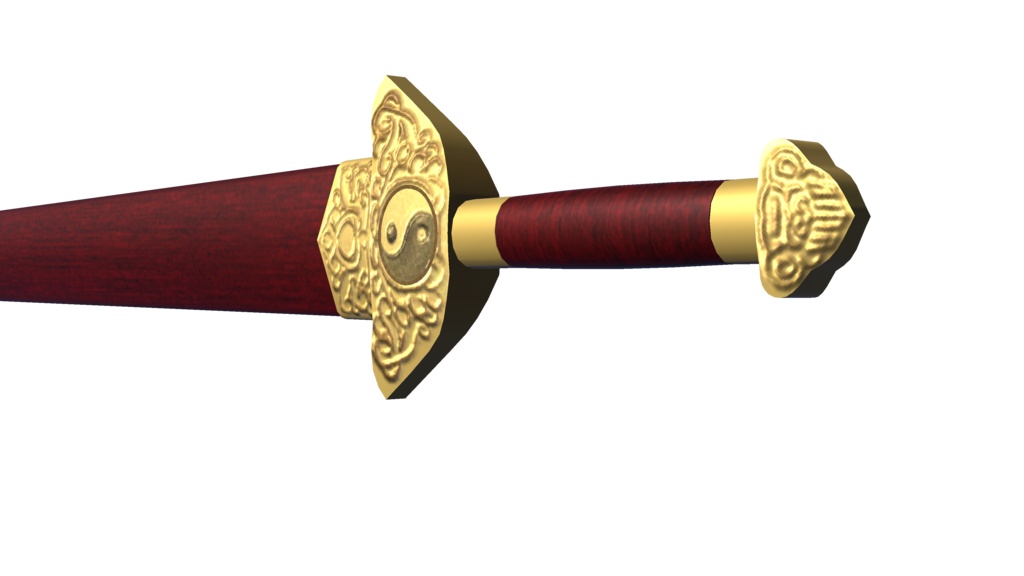 【3Dモデル】中華武器、太極剣