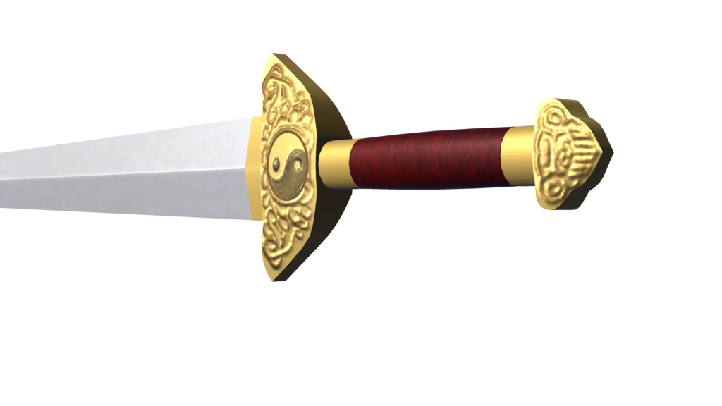 【3Dモデル】中華武器、太極剣