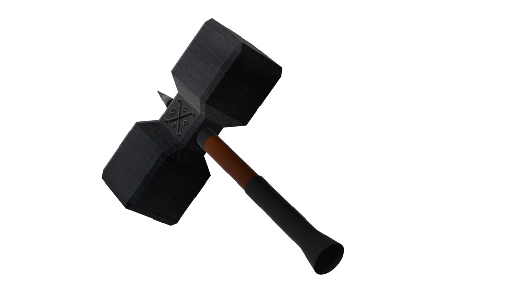 【3Dモデル】バトルハンマー