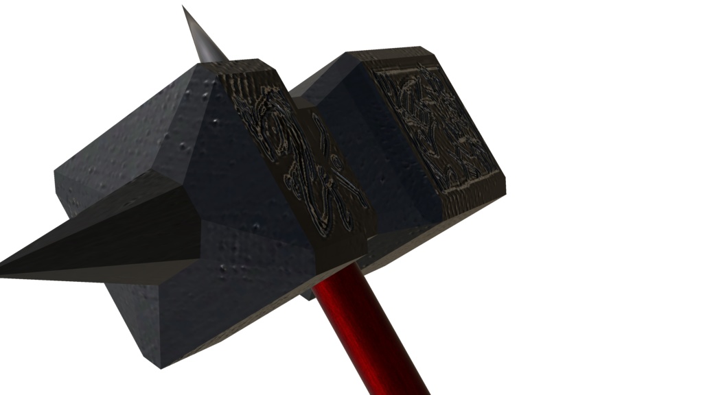 【3Dモデル】バトルハンマー