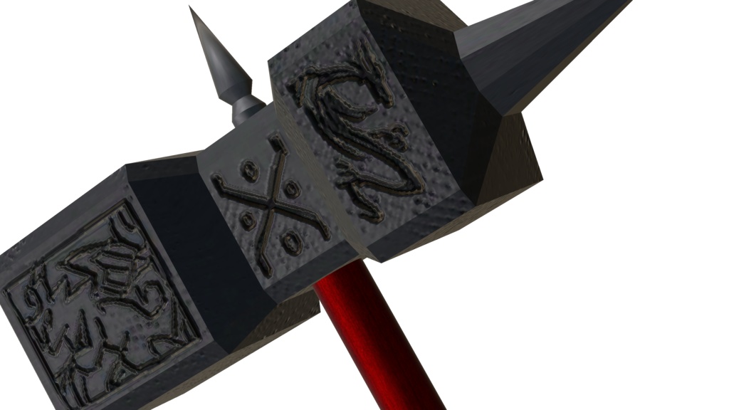 【3Dモデル】バトルハンマー