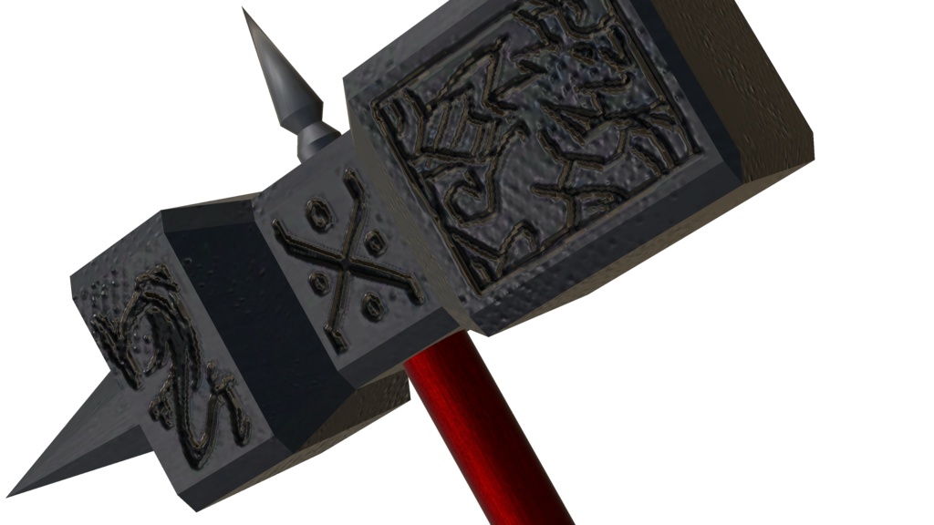 【3Dモデル】バトルハンマー