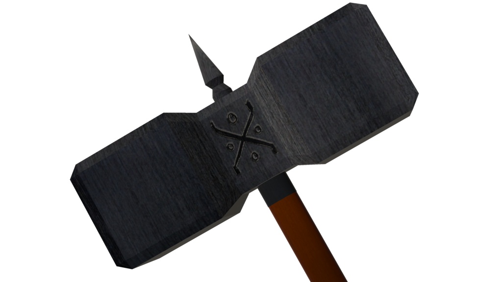 【3Dモデル】バトルハンマー