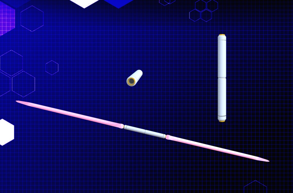 【3Dモデル】ビームサーベル、ビームライフル、大剣展開式シールド、ジェットバックパック、機動武装セット