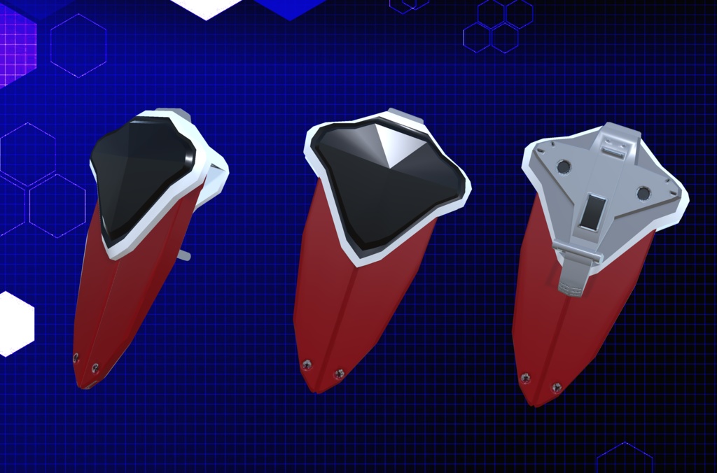 【3Dモデル】ビームサーベル、ビームライフル、大剣展開式シールド、ジェットバックパック、機動武装セット