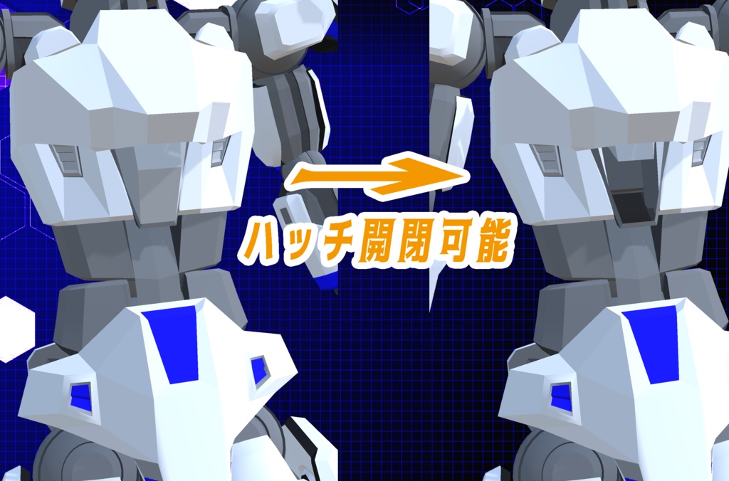 【3Dモデル】巨大ロボット バーチャルゴーレム-クルス