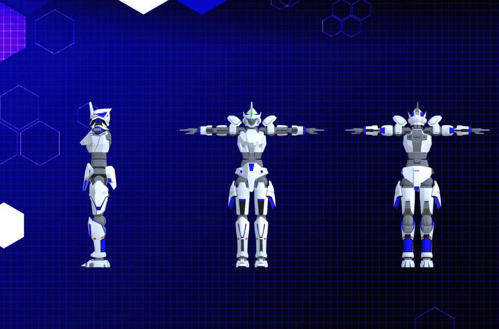 【3Dモデル】巨大ロボット バーチャルゴーレム-クルス