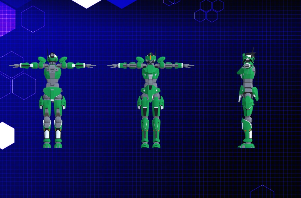 【3Dモデル】巨大ロボット バーチャルゴーレム-ホブゴブリン