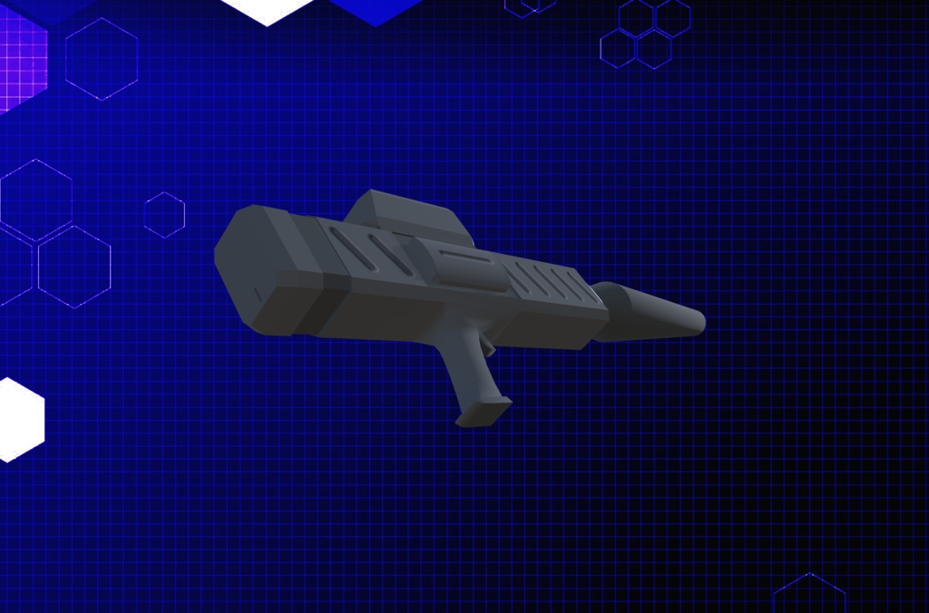 【3Dモデル】ビームアックス、ビームサブマシンが、機動兵器用シールド、機動武装セット2