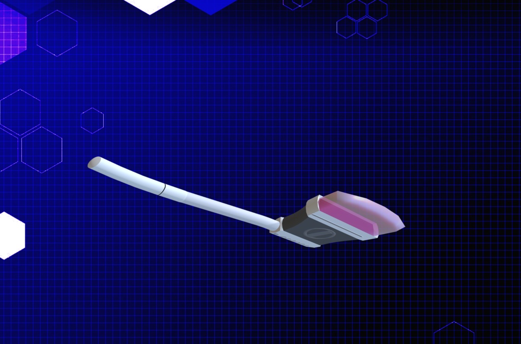 【3Dモデル】ビームアックス、ビームサブマシンが、機動兵器用シールド、機動武装セット2