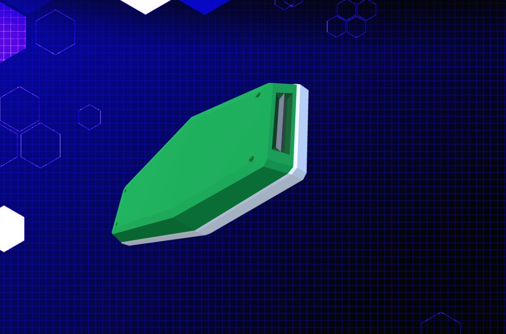 【3Dモデル】ビームアックス、ビームサブマシンが、機動兵器用シールド、機動武装セット2