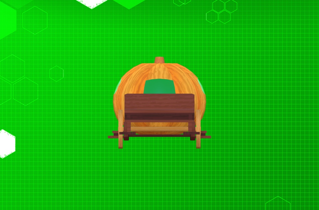 【3Dモデル】かぼちゃの馬車